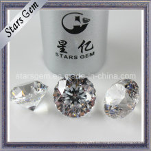 De Buena Calidad Blanco 9hearts1flower Star Cut CZ Stone